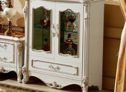 Vitrine Vitrinen Schrank Holz Schrank Glas Schränke Farbe Weiß Möbel Luxus